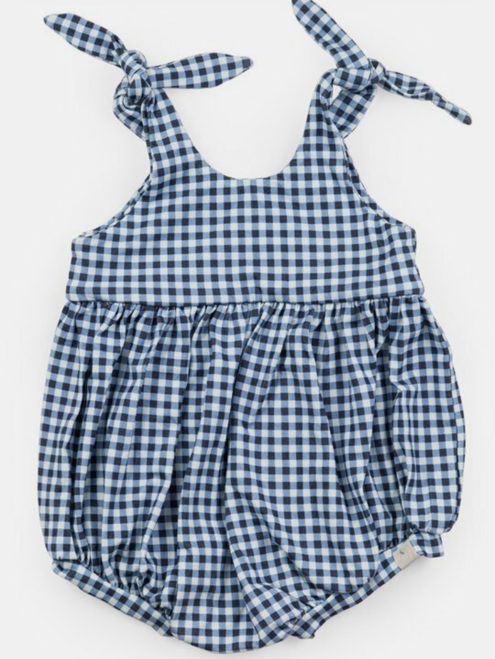 18 month omi jo navy and White Checkered romper - Picture 1 of 2